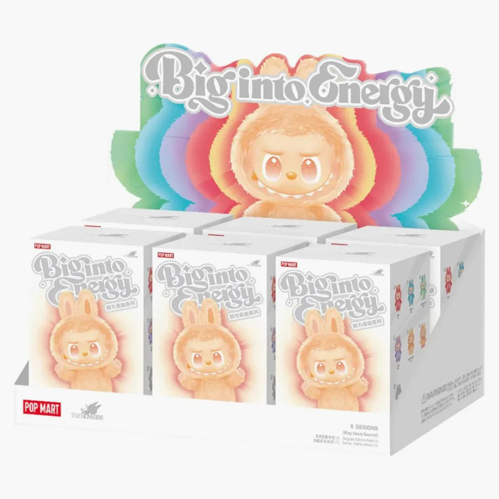 Peluche en vinyle Pop Mart Labubu The Monsters Big Into Energy Series, coffret scellé (6 boîtes aveugles)
